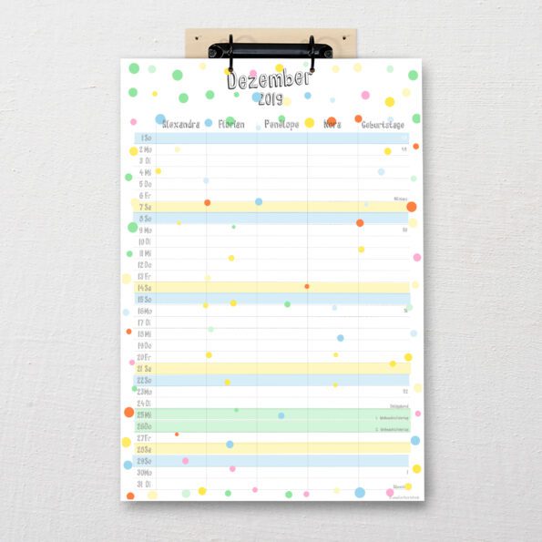 DIN-A3 Kalender Pop