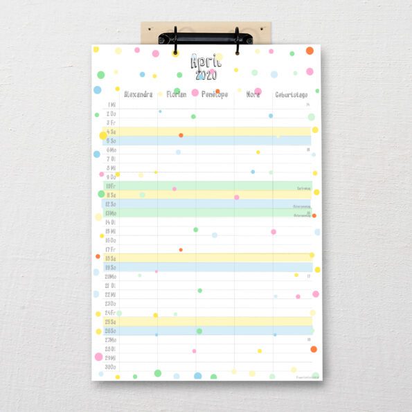 DIN-A3 Kalender Pop